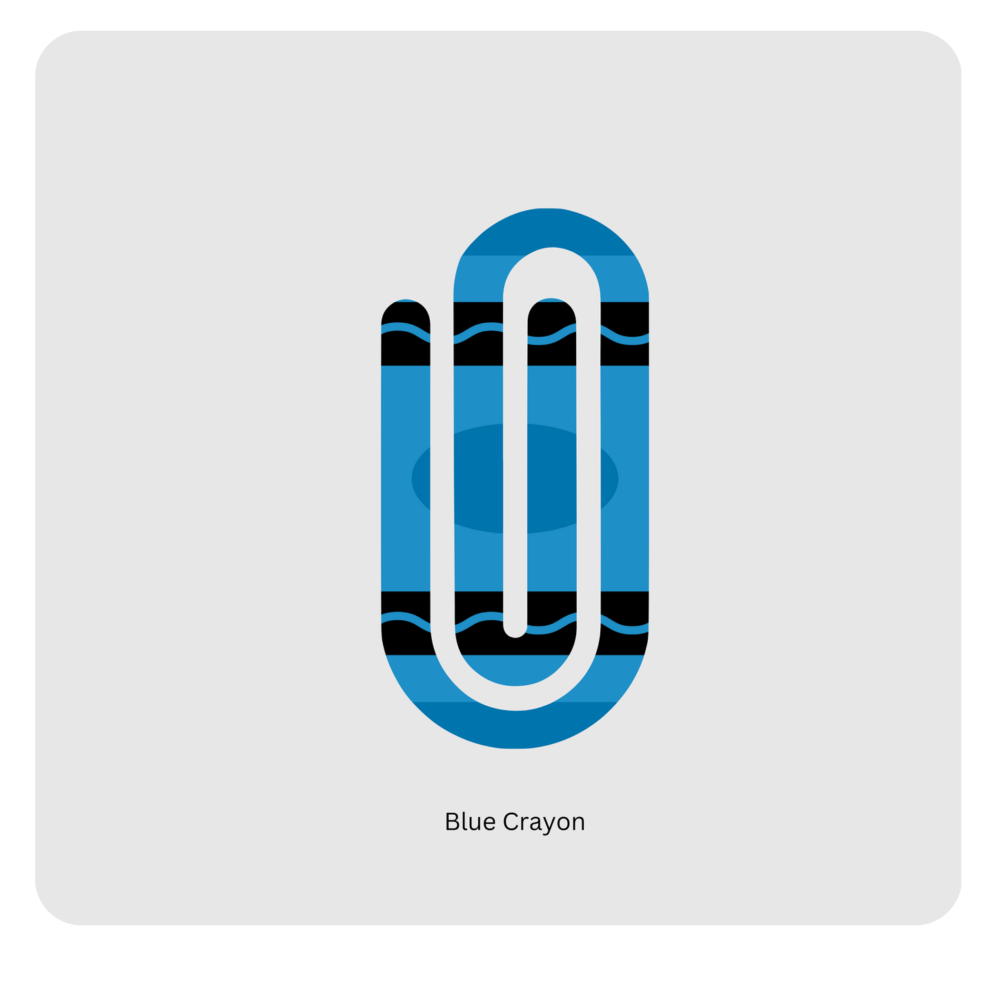 Blue Crayon paperclip