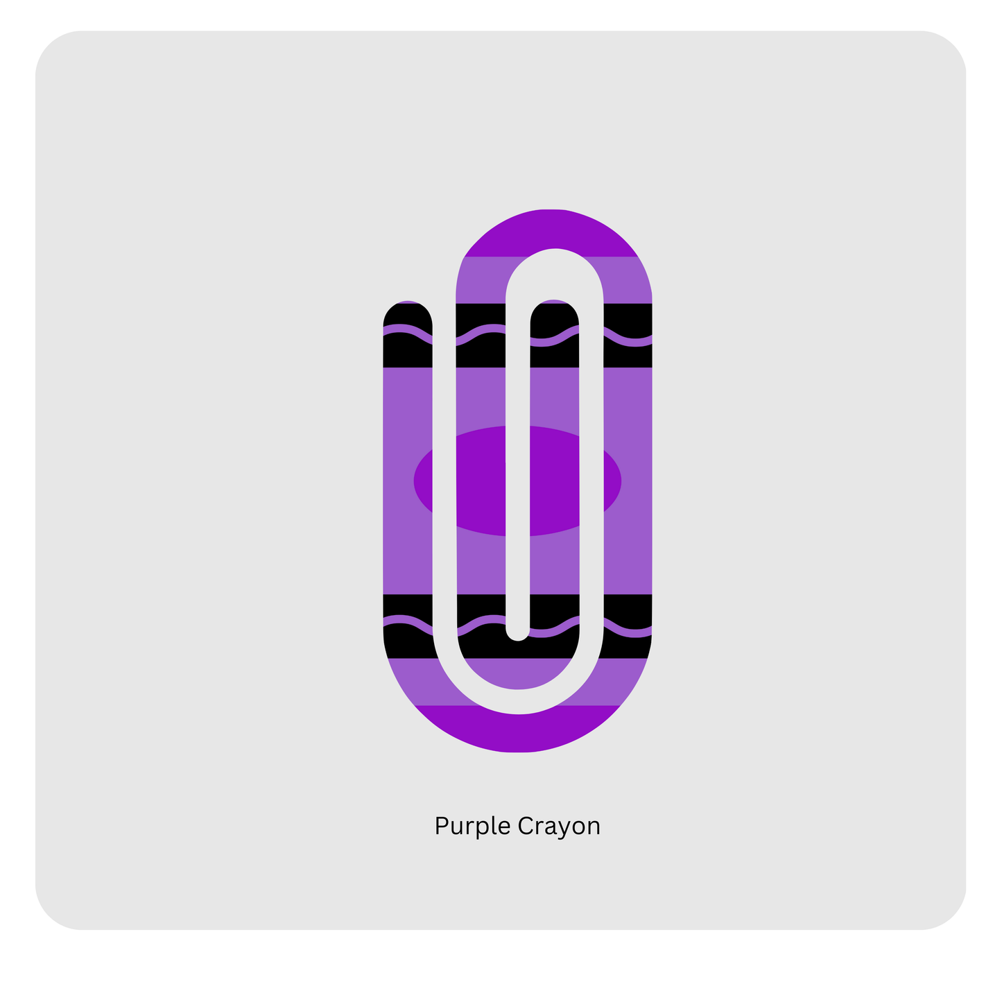 Purple Crayon paperclip