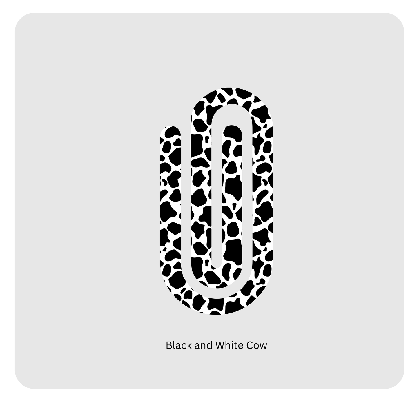 Black and White Cow paperclip