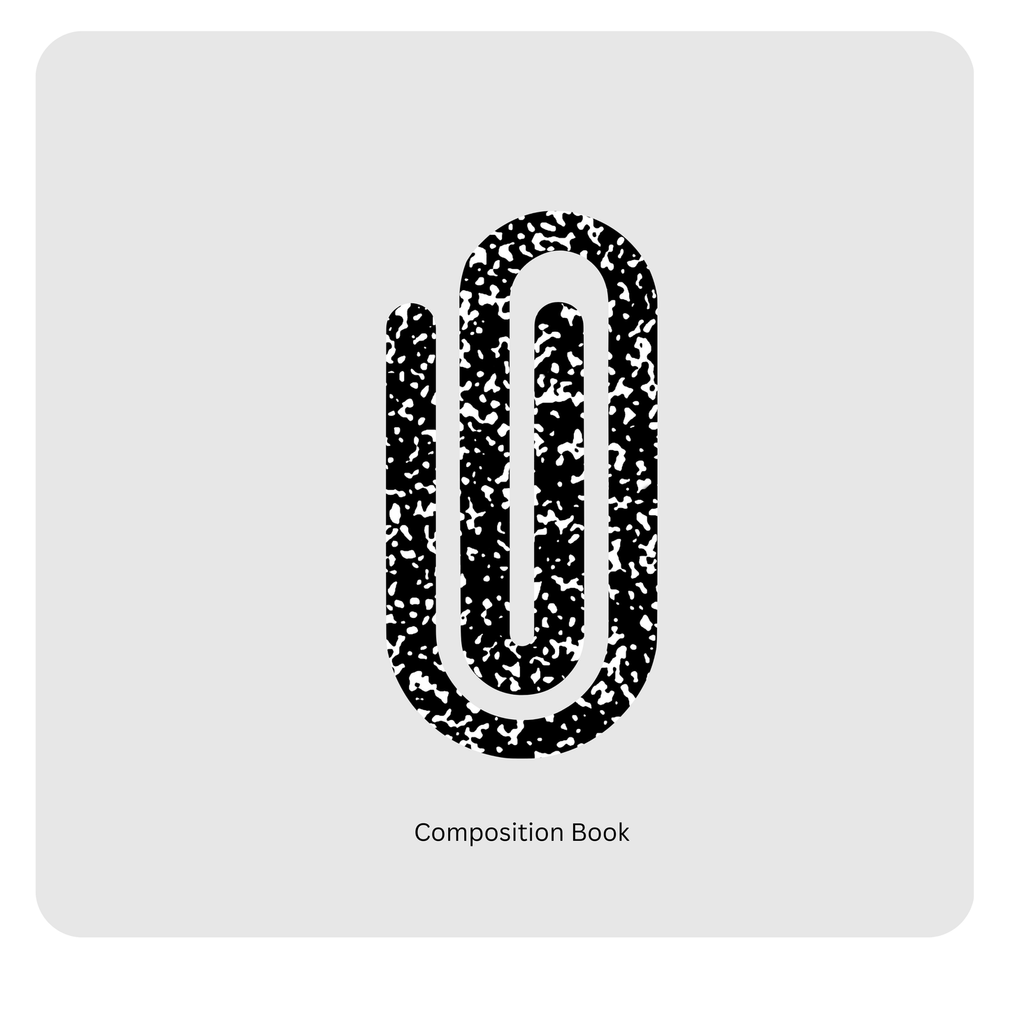 Composition Book paperclip