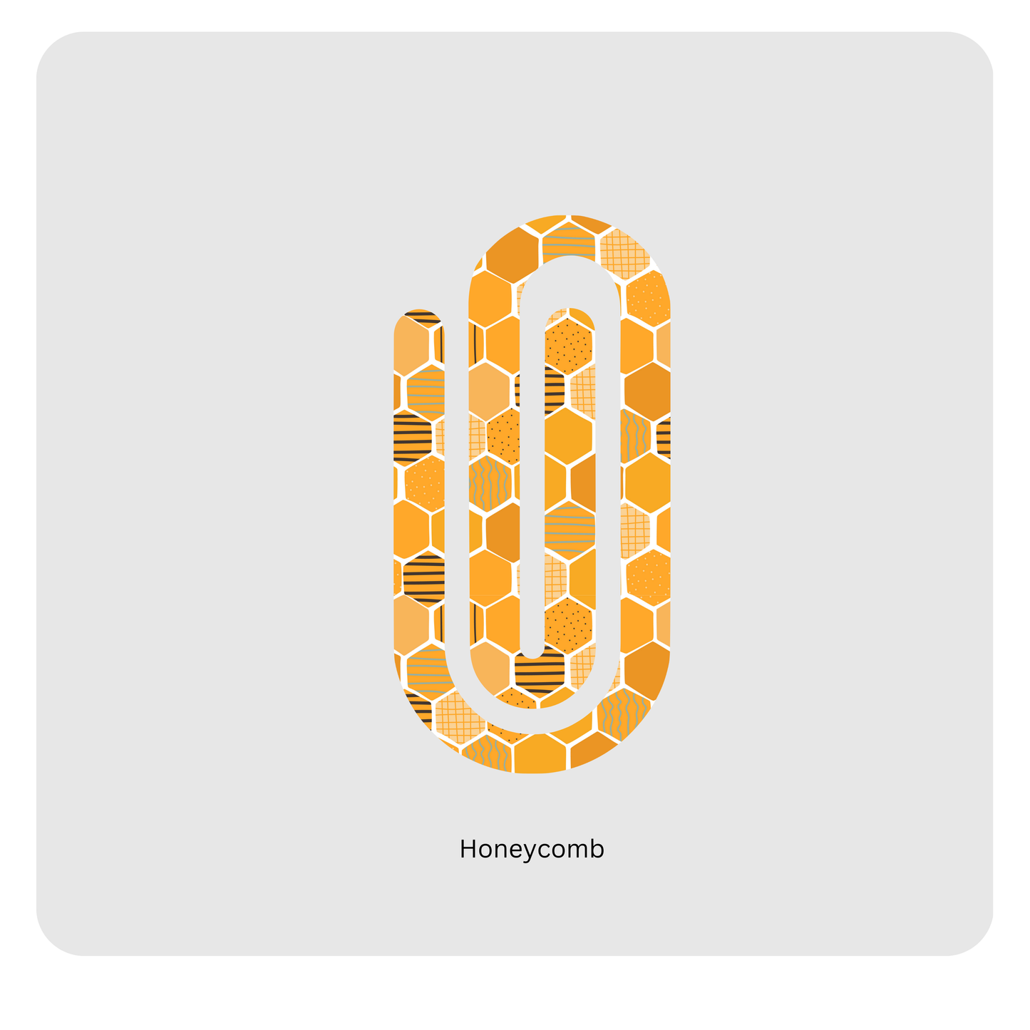 Honeycomb paperclip