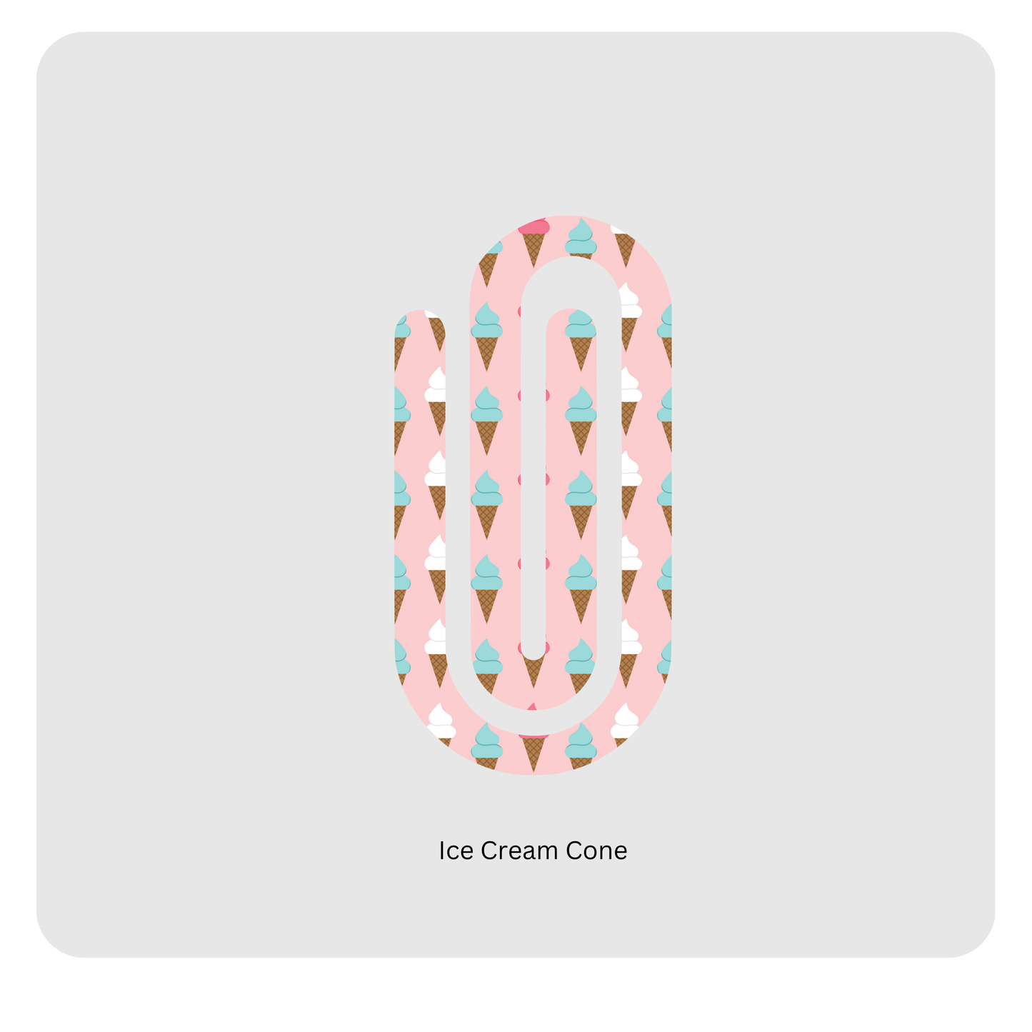 Ice Cream Cone paperclip