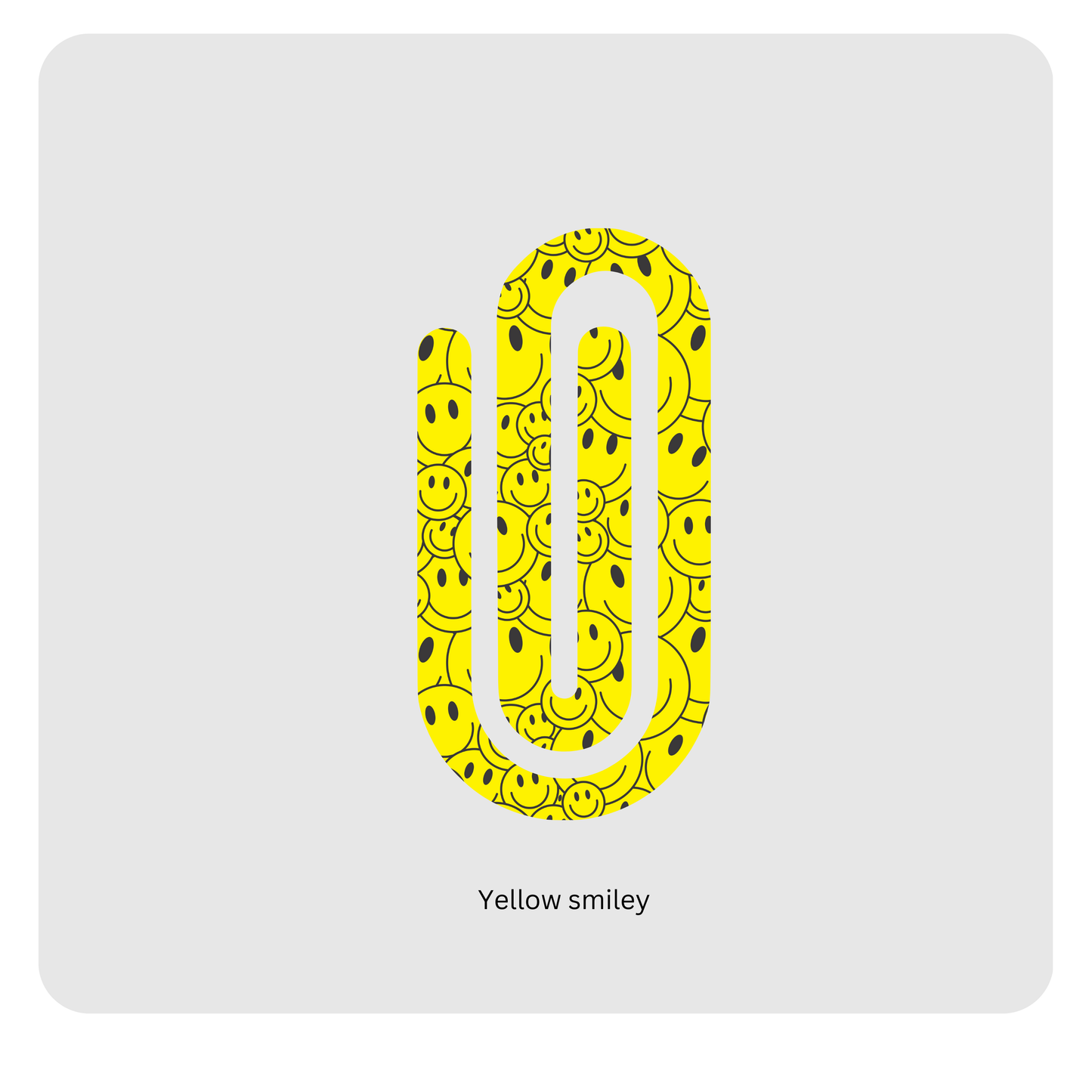 Yellow Smiley paperclip
