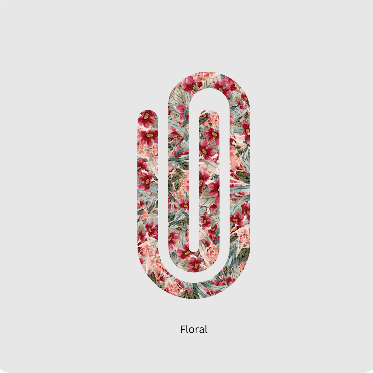 Floral paperclip