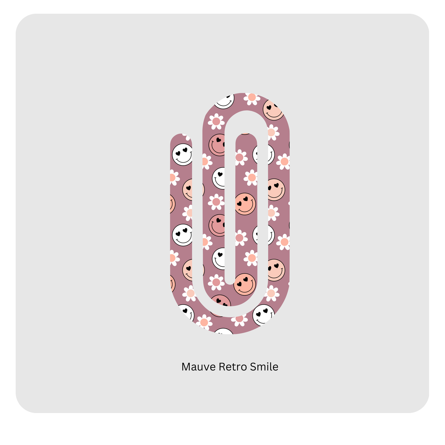 Mauve Retro paperclip