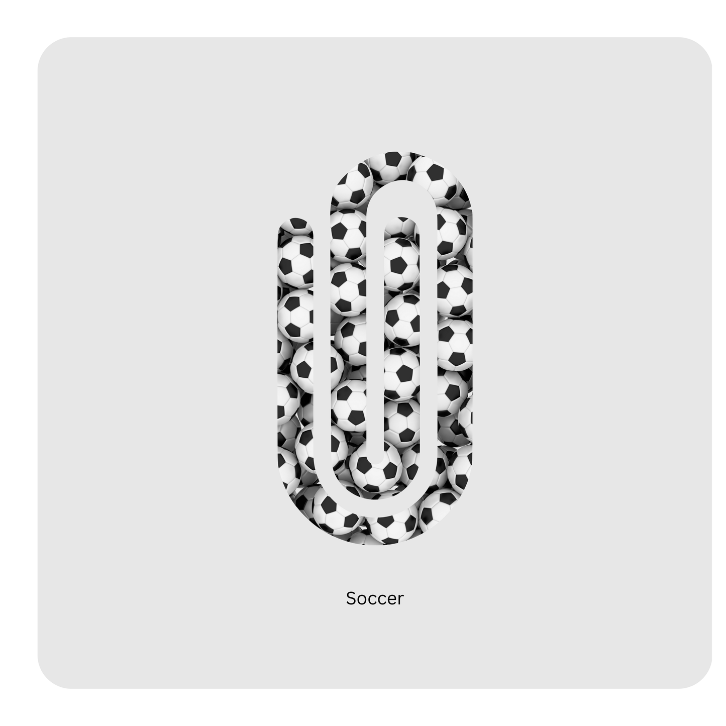 Soccer paperclip