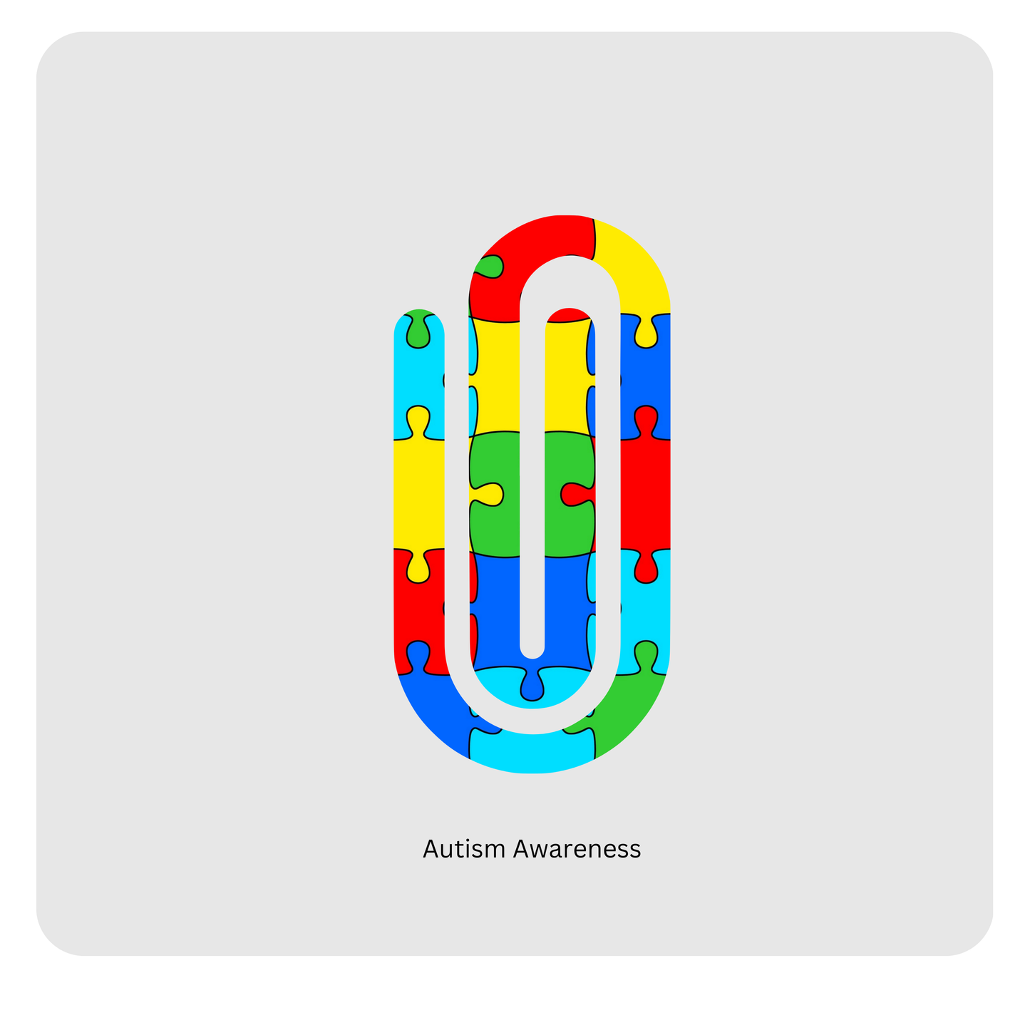 Autism Awareness paperclip