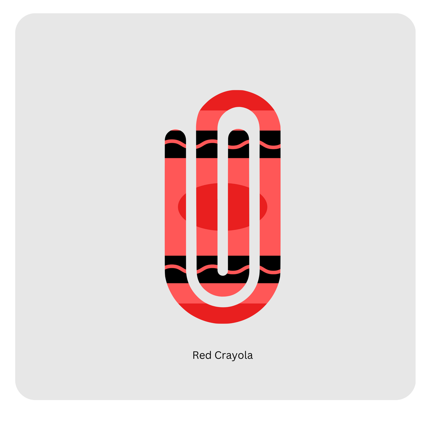 Red Crayola Crayon paperclip