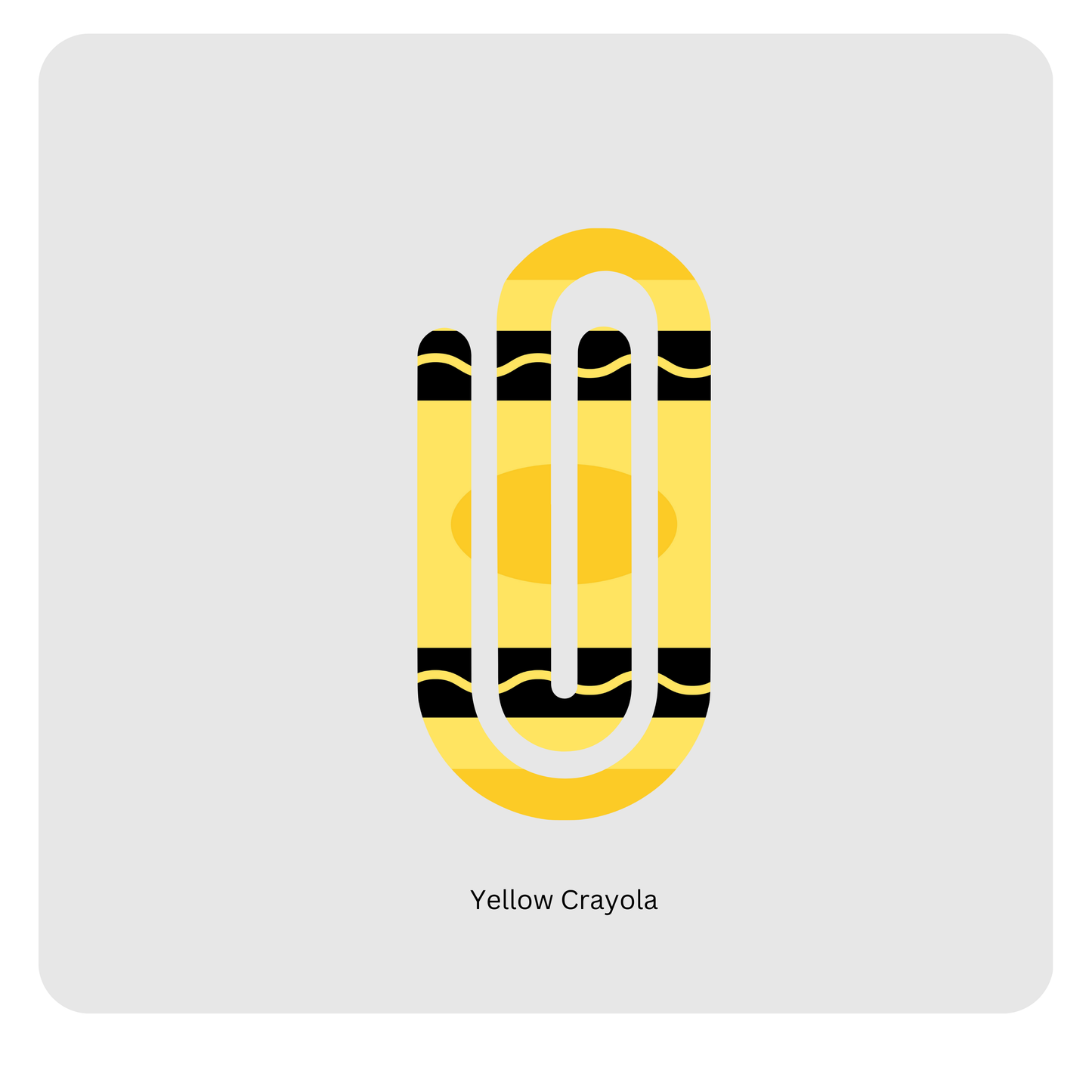 Yellow Crayon paperclip