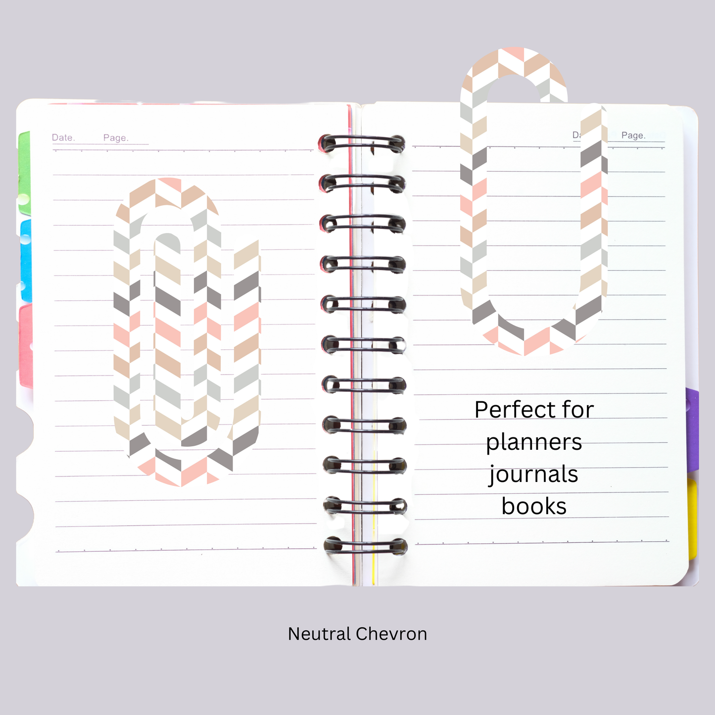 Neutral Chevron paperclip