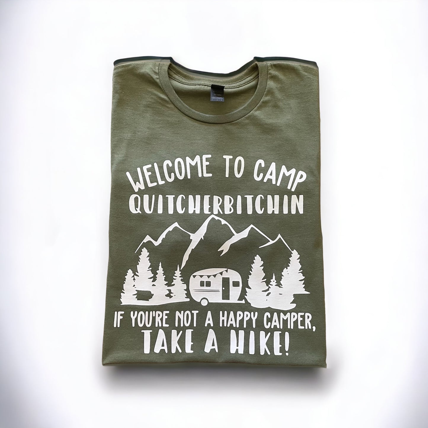 Camp Quitcherbitchin tee