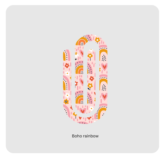 Boho Rainbow  paperclip