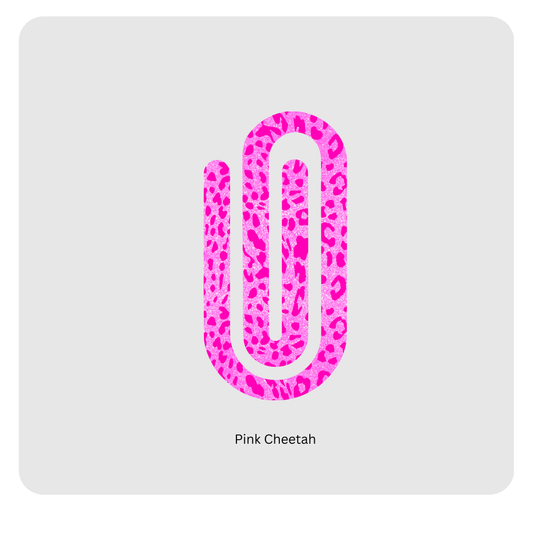 Pink Cheetah paperclip