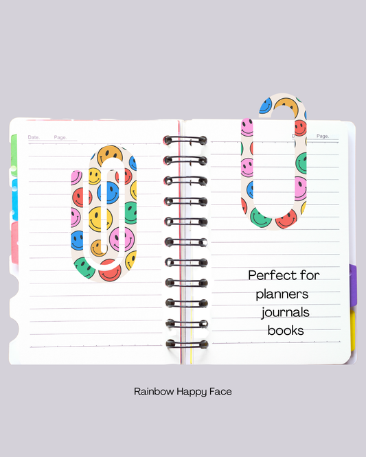 Rainbow Happy Face paperclip