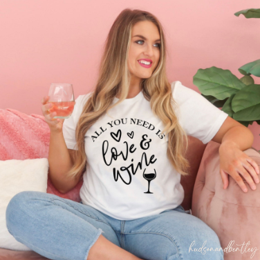 All You Need Is Love & Wine - Crewneck