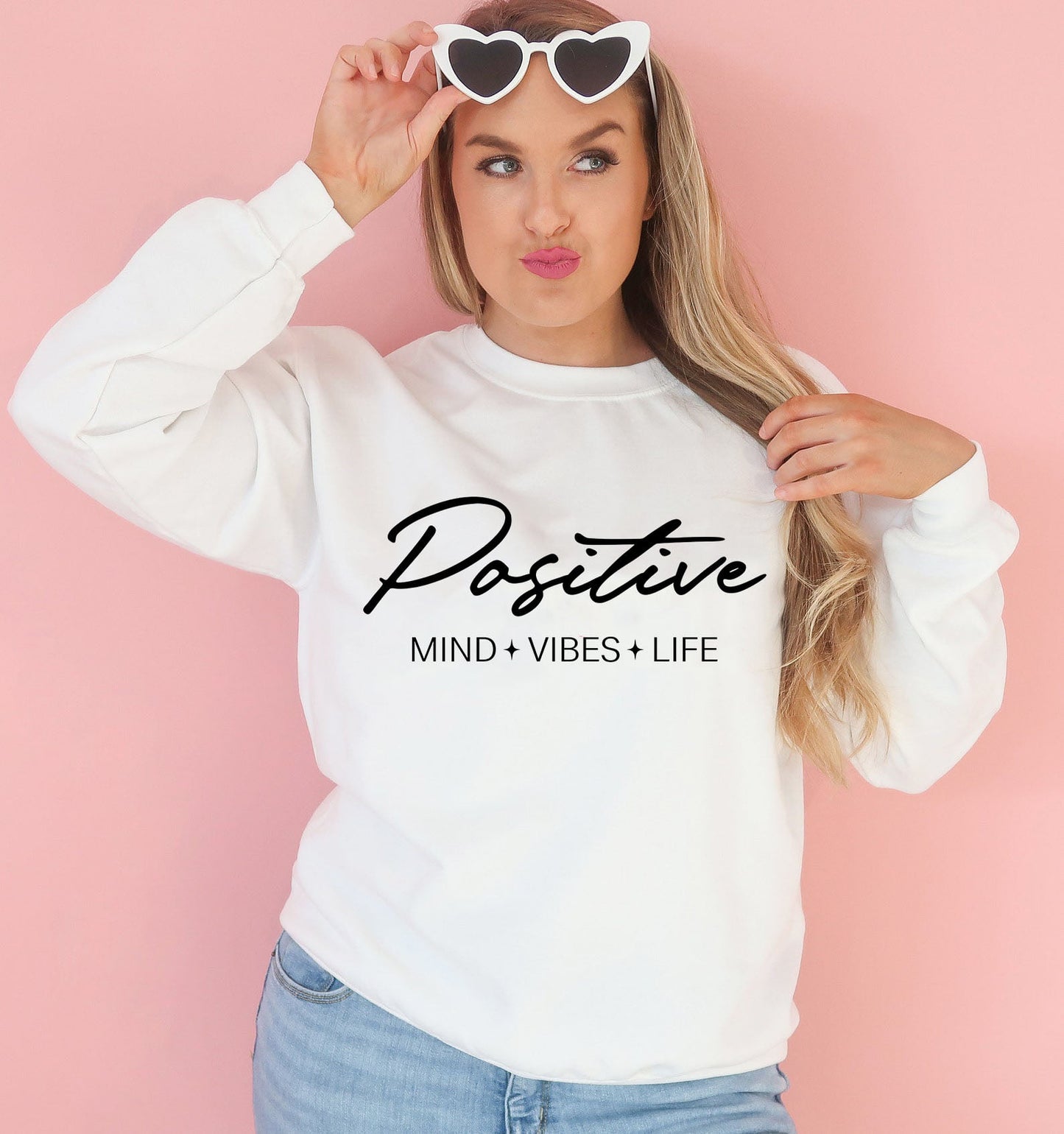 Positive Mind Vibes + Life - Crewneck